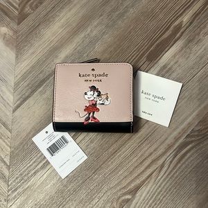 Kate Spade Disney Minnie Mouse Bifold Wallet L-Zip